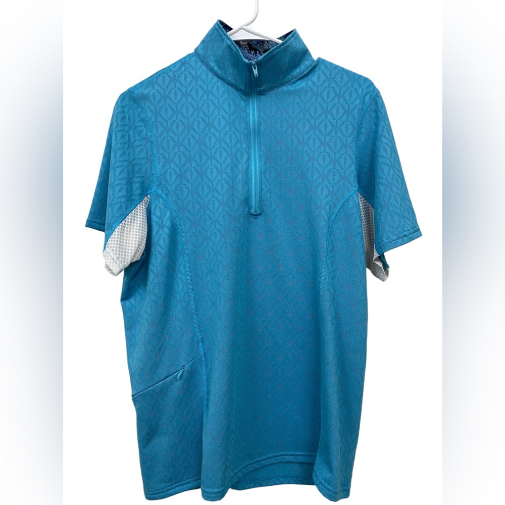 Kerrits | Ladies Breeze Ice Fil® Short Sleeve Riding Shirt | Blue | Large |